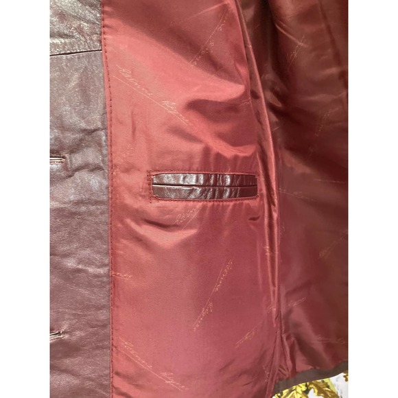 Aigner 100% Genuine Leather Lined Jacket Size 14 - Picture 4 of 10